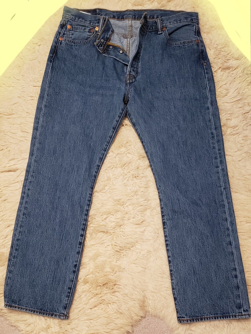 Levi's 501 Jeans, 100% Cotton, Sz W 36, L 30. Button-down. Look Never Worn.